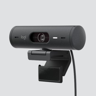 logitech webcam logitech brio 500 grafito full hd -  usb tipo c