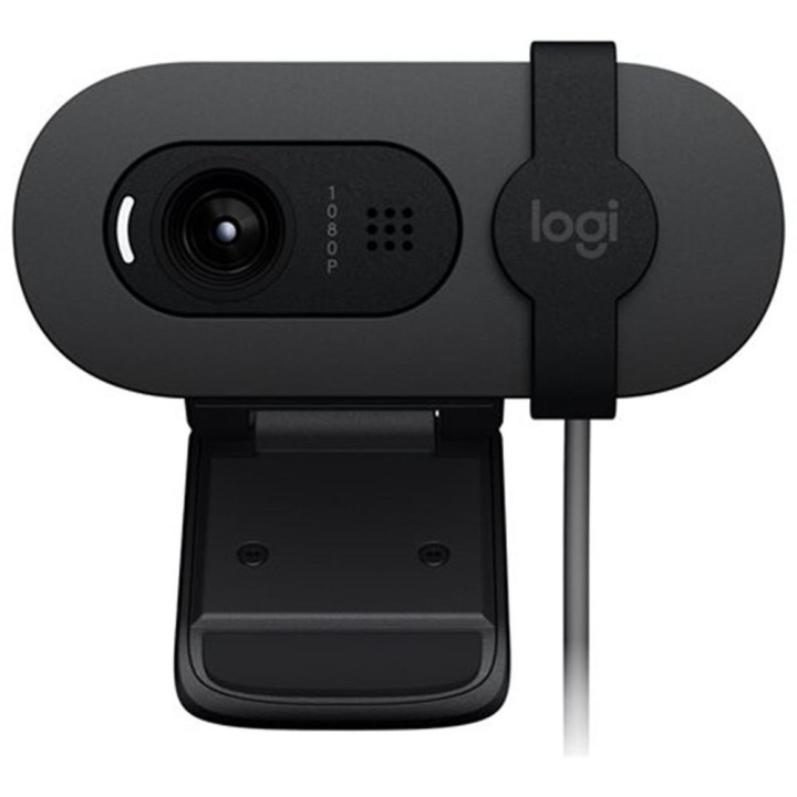 logitech webcam logitech brio 105 grafito full hd -  usb