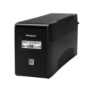 phasak sai ups phasak 850va interactivo avr 2 x schuko ph 9485 lcd