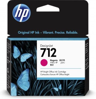 cartucho gran formato tinta hp 712 magenta (3ed68a)