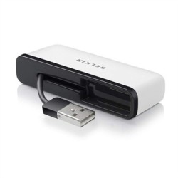 belkin belkin f4u021bt hub de interfaz 480 mbit/s negro, blanco