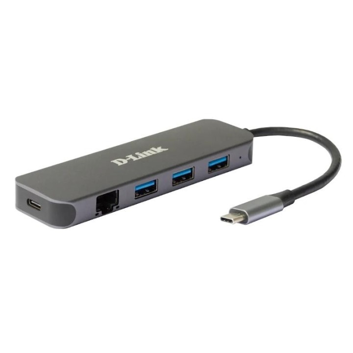 d-link dub-2334 5-in-1 usb-c hub gbe/pd