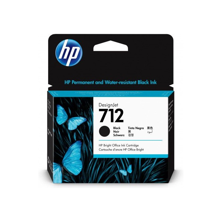 hp cartucho de tinta designjet 712 negro de 80 ml