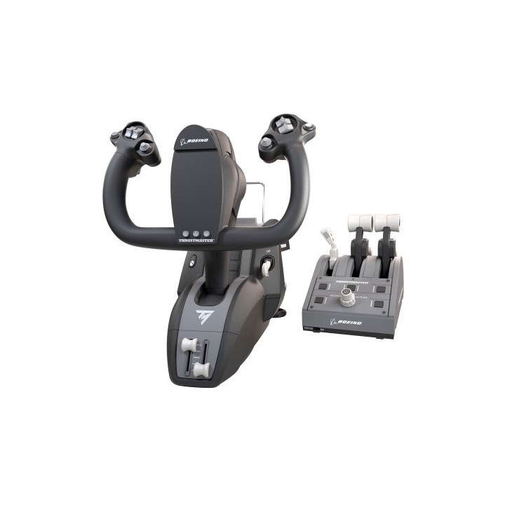 thrustmaster thrustmaster tca y pack boeing xbox series et pc (joystick , manette des gaz , p gris u