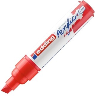 marcad. perm acrilico edding 5000 5-10mm rojo