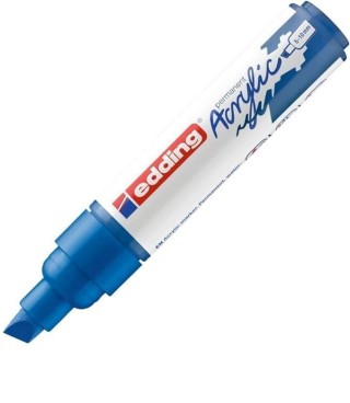 marcad. perm acrilico edding 5000 5-10mm azul