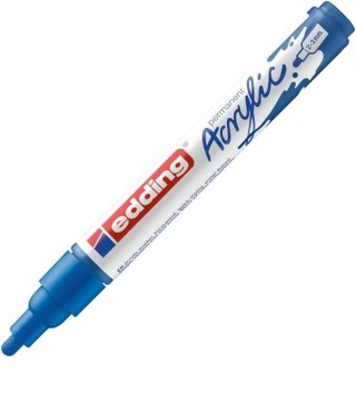 marcad. perm acrilico edding 5100 2-3mm azul