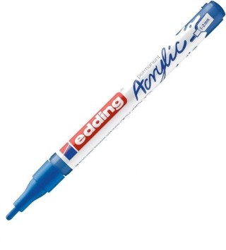 marcad. perm acrilico edding 5300 1-2mm azul