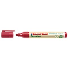 edding marcador permanente edding ecoline 22 color rojo edding 22-002