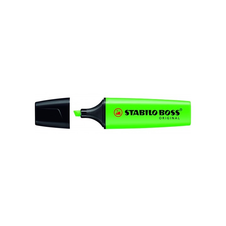 stabilo marcador fluorescente boss original trazo 2/5mm. verde stabilo 70/33