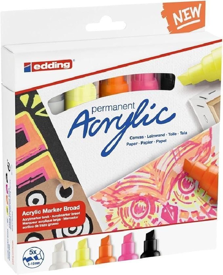 p. 5 marcad. perm acrilico edding 5000 neon