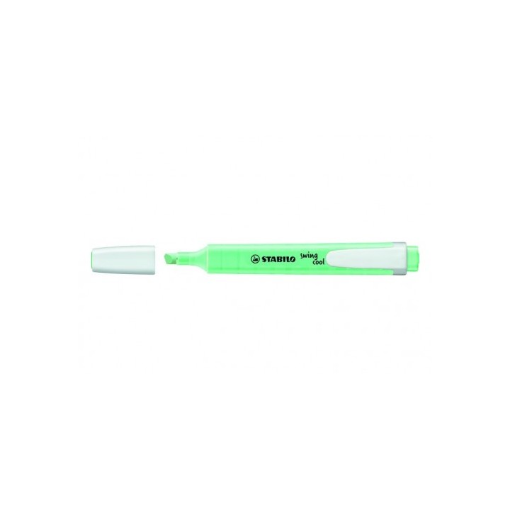 stabilo marcador fluorescente swing cool pastel trazo 1/4mm. menta stabilo 275/116-8