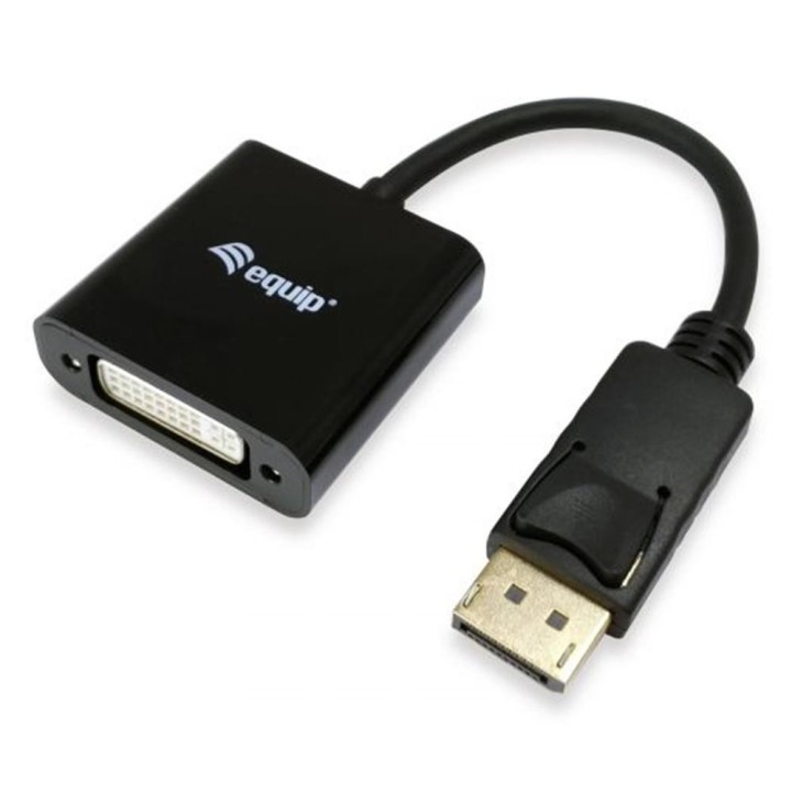 equip adaptador displayport a dvi equip 0.2cm -  macho - hembra -  negro