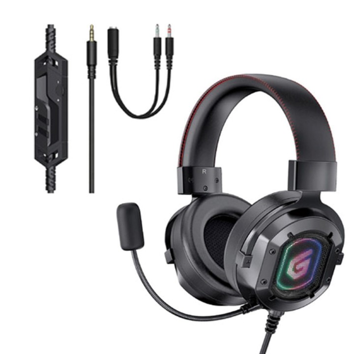 conceptronic auricular gaming conceptronic athan03b - jack 3.5mm - microsoft - rgb