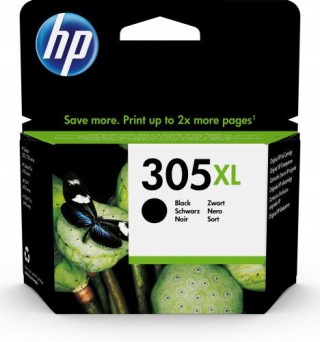 hp 305xl cartucho de tinta negro alta capacidad (3ym62ae) hp305xl