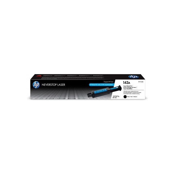 hp toner 143 negro kit recarga neverstop (w1143a)