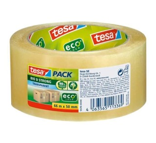 cinta emb. tesa bio & strong pla 66x50m transp pack: 6 unidades