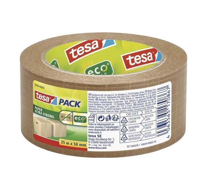 cinta emb. tesa paper ultra strong eco 50x25m pack: 6 unidades
