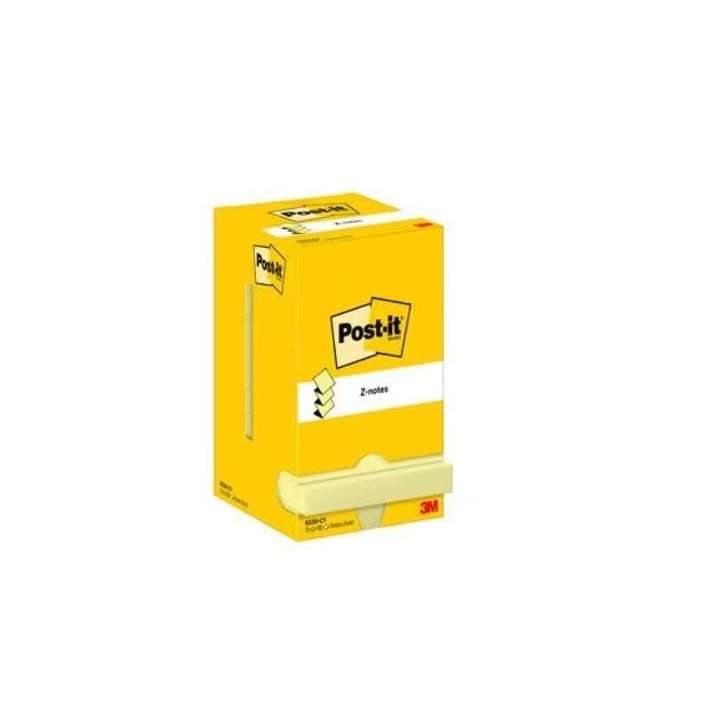 pack 12 bloc 100h post-it z-notes 76x76 amar