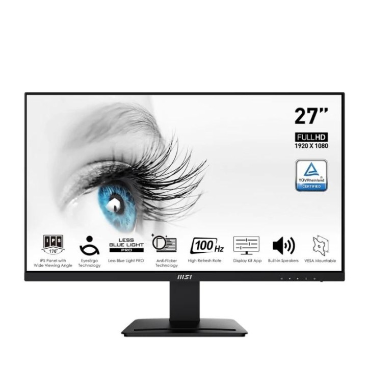 msi mp273a monitor 27 ips fhd 16:9 vga dp hdmi mm