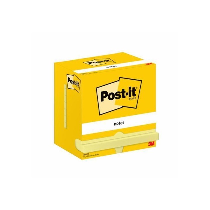 pack 12 bloc notas repos. post-it 76x127 amar