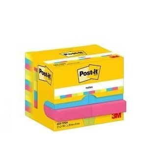 pack 12 bloc notas rep post-it 38x51 energetic