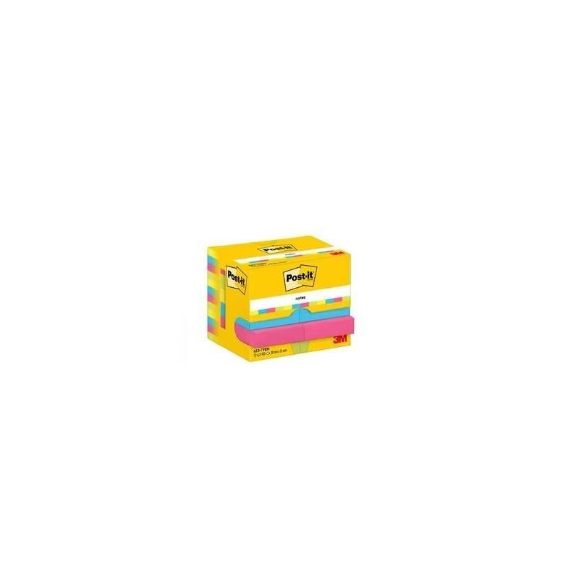 pack 12 bloc notas rep post-it 38x51 energetic