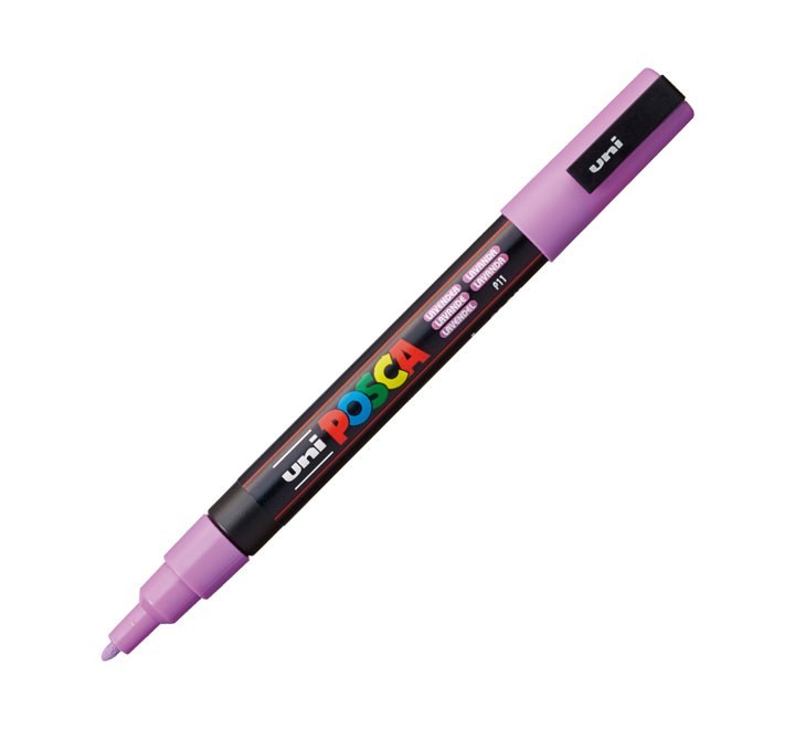 marcador uni-ball posca pc3m 0.9-1.3mm lavanda