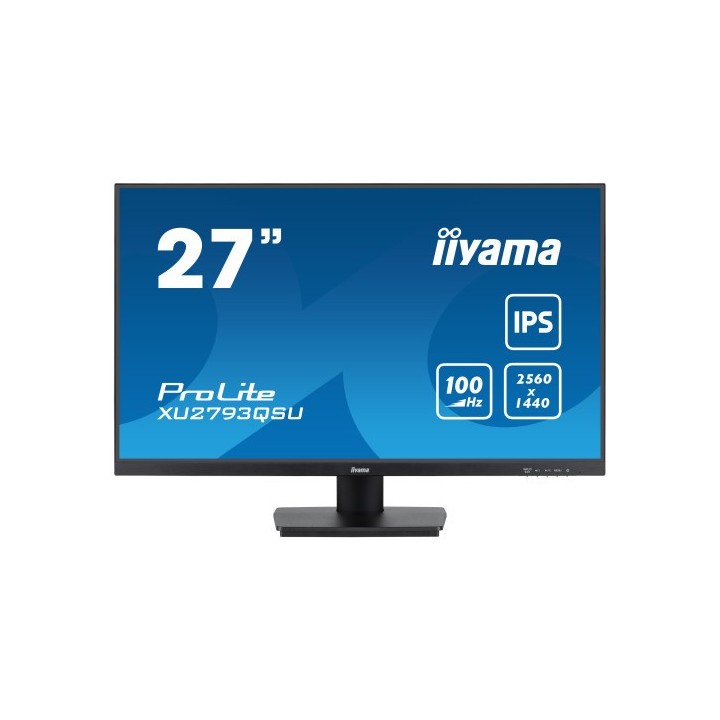 iiyama iiyama prolite xu2793qsu-b7 led display 68,6 cm (27) 2560 x 1440 pixeles wide quad hd negro