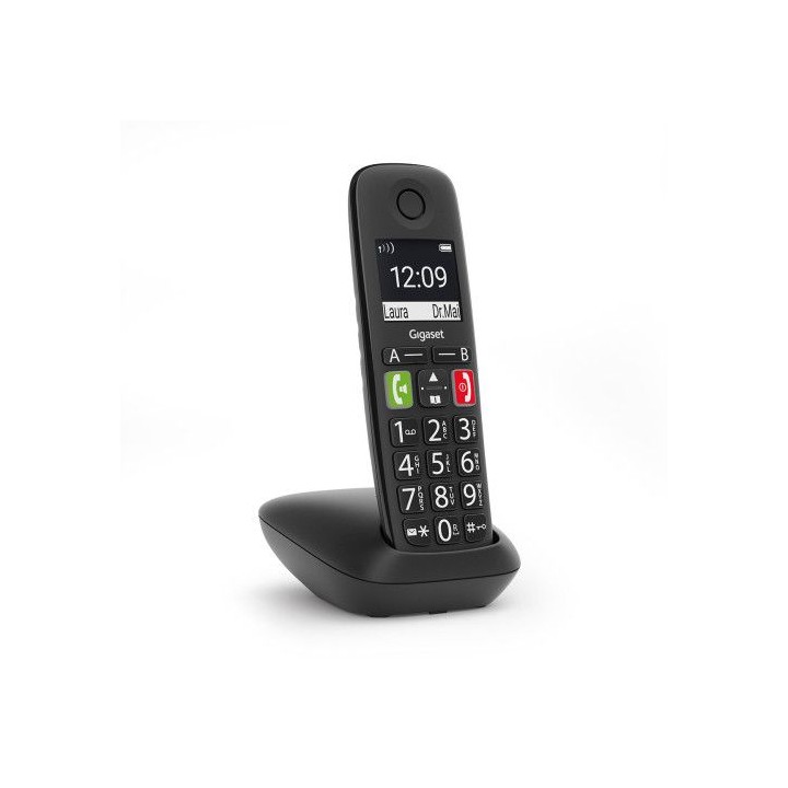 gigaset s30852-h2901-d201 telefono telefono dect/analogico identificador de llamadas negro