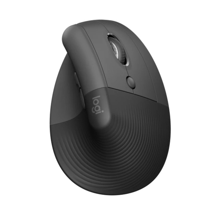 logitech mouse raton vertical logitech lift 6 botones 4000 dpi wireless inalambrico grafito