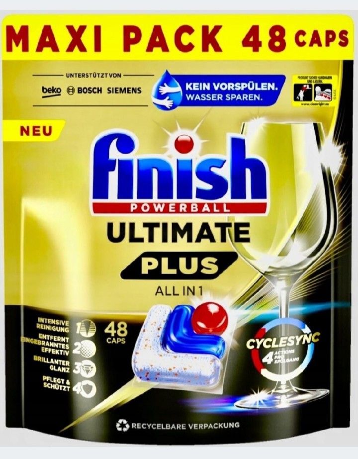 bolsa 48 caps. finish ultimate plus all in 1