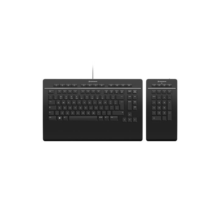 3dconnexion keyboard pro with numpad teclado usb negro