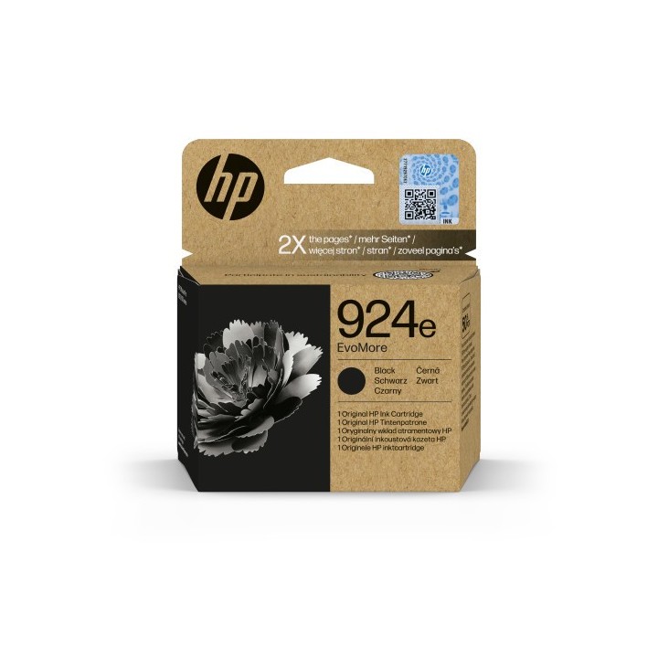 hp hp cartucho de tinta original evomore 924e negra