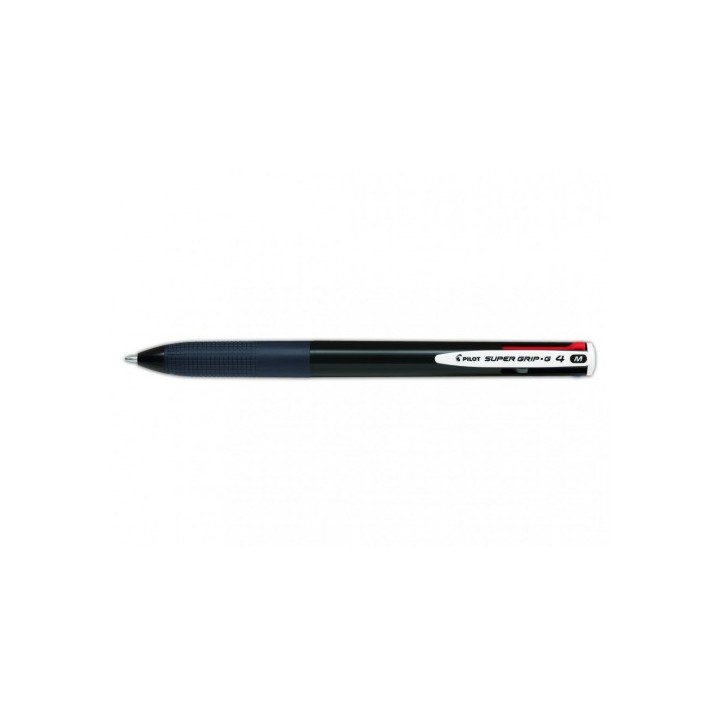 pilot boligrafo supergrip g - 4 colores - cuerpo color negro pilot bpkgg-35m-b