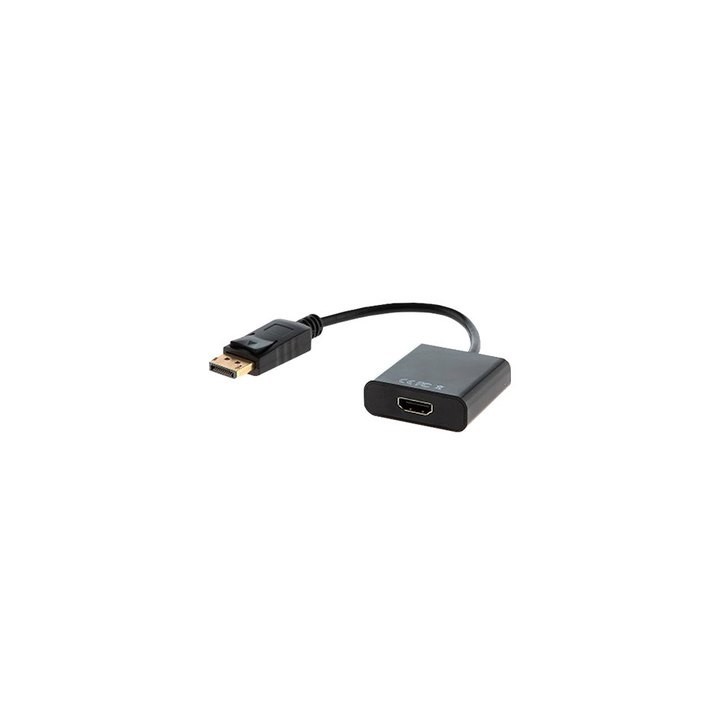 adaptador displayport (m) - hdmi (h) 0.2m savio 1080p negro macho a hembra