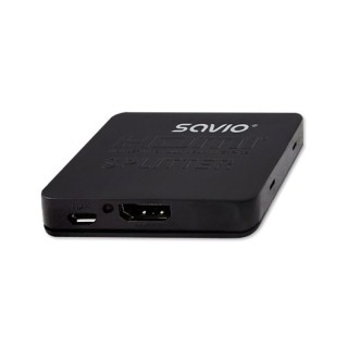 splitter 1x2 hdmi 4k 3d savio cl-93 negro hdmi 1.4 full hd 3d 4k