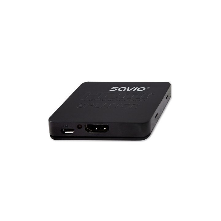 splitter 1x2 hdmi 4k 3d savio cl-93 negro hdmi 1.4 full hd 3d 4k