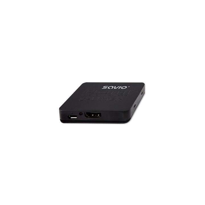 splitter 1x2 hdmi 4k 3d savio cl-93 negro hdmi 1.4 full hd 3d 4k