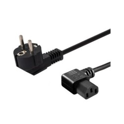 cable alimentacion angular 1.2m schuko-iec c13 1.2m 3 pines negro macho