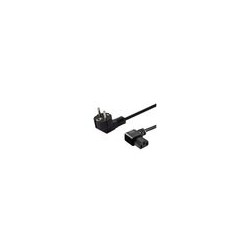 cable alimentacion angular 1.2m schuko-iec c13 1.2m 3 pines negro macho