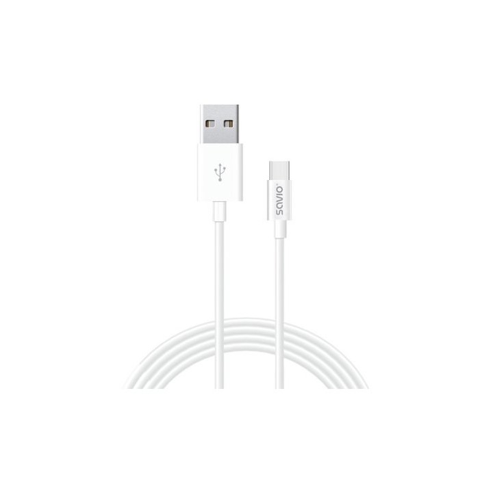cable usb(a) - usb(c) 1m savio cl-125 1m blanco 2.1a