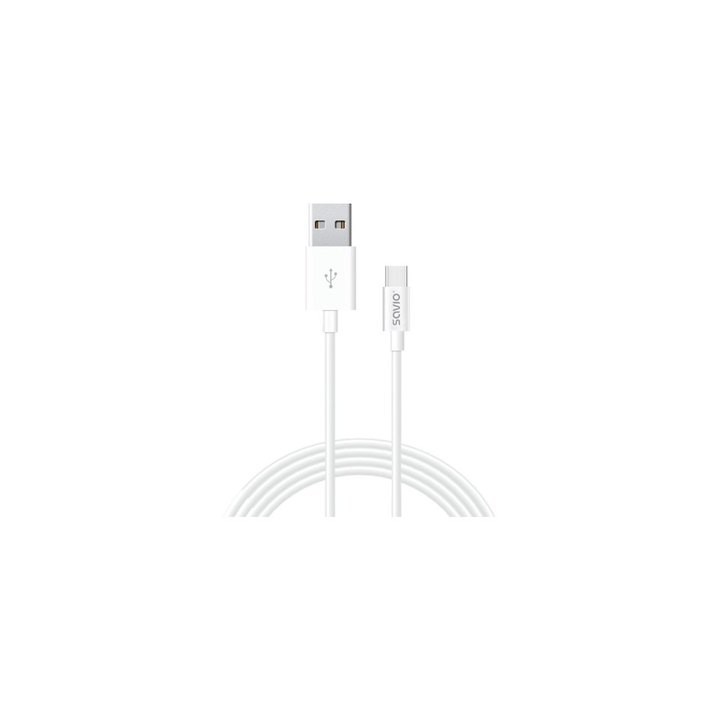 cable usb(a) - usb(c) 1m savio cl-125 1m blanco 2.1a