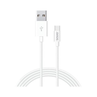 cable usb(a) - usb(c) carga rapida 1m savio cl-126 1m blanco 5a tecnologia qc