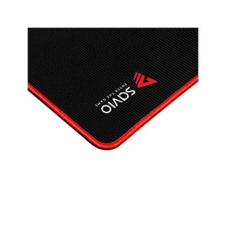 alfombrilla gaming xl 900x400x3mm savio gtdxl antideslizante base de goma negro y rojo