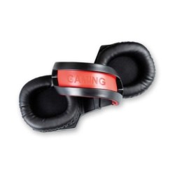 auriculares gaming savio forge jack 3.5 mm + usb multiplataforma  cable 2.2m luz led roja