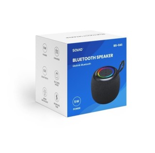 altavoz bluetooth 5.0 5w negro savio bs-041 alcance 10m autonomia 5h lector tarjetas
