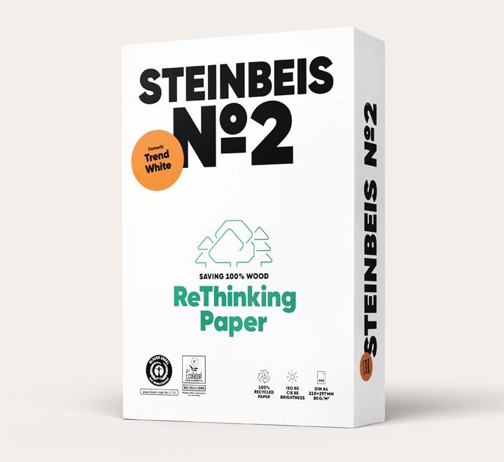 c. 5 paq. 500h papel steinbeis trend white a4 80gr
