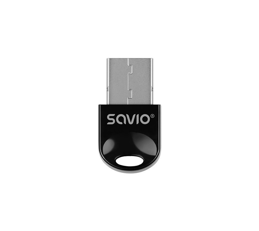 adaptador bluetooth 5.3 con modo dual savio bt-060 negro alcance 20m