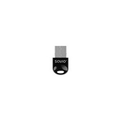 adaptador bluetooth 5.3 con modo dual savio bt-060 negro alcance 20m